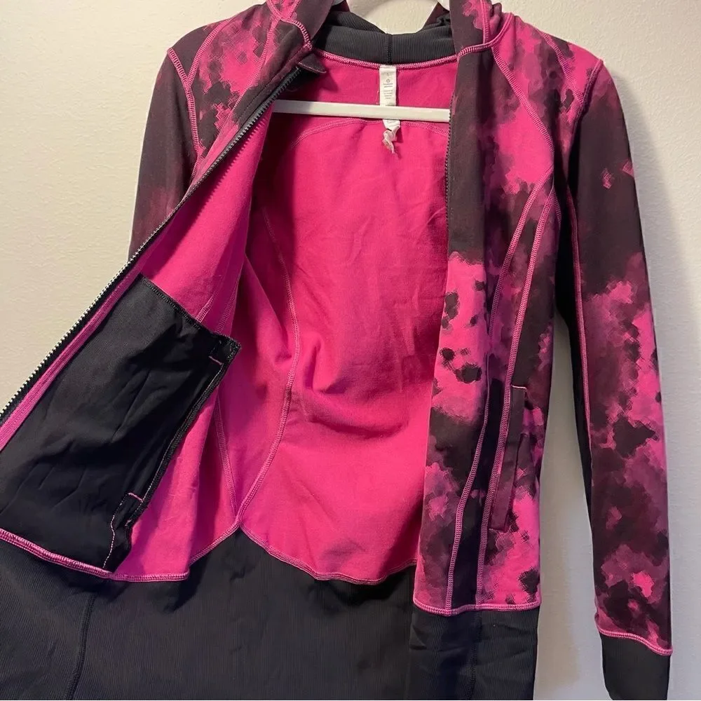 Lululemon zip up jacket with hood size 6